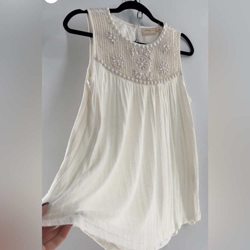 Anthropologie Moulinette Soeurs Embelished Top Sz XS - Picture 11 of 13